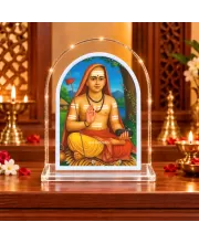 Adi Shankaracharya L Shape Acrylic Showpiece 3 X 3.5 Inch For Home, Office And Car (F175719)