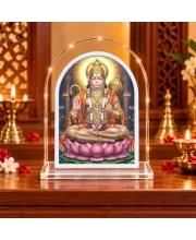 Hanuman L Shape Acrylic Showpiece 3 X 3.5 Inch For Home, Office And Car (F175726)
