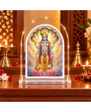 Lord Vishnu L Shape Acrylic Showpiece 3 X 3.5 Inch For Home, Office And Car (F175727)