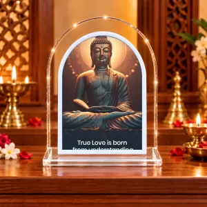 Buddha L Shape Acrylic Showpiece 3 X 3.5 Inch For Home, Office And Car (F175728) Buddha L Shape Acrylic Showpiece 3 X 3.5 Inch For Home, Office And Car (F175728)