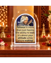 A. P. J. Abdul Kalam L Shape Acrylic Showpiece 3 X 3.5 Inch For Home, Office And Car (F175736)