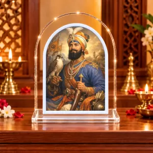 Guru Gobind L Shape Acrylic Showpiece 3 X 3.5 Inch For Home, Office And Car (F175737) Guru Gobind L Shape Acrylic Showpiece 3 X 3.5 Inch For Home, Office And Car (F175737)