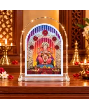 Lord Ganesha L Shape Acrylic Showpiece 3 X 3.5 Inch For Home, Office And Car (F175738)