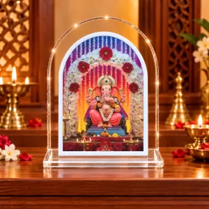 Lord Ganesha L Shape Acrylic Showpiece 3 X 3.5 Inch For Home, Office And Car (F175738) Lord Ganesha L Shape Acrylic Showpiece 3 X 3.5 Inch For Home, Office And Car (F175738)