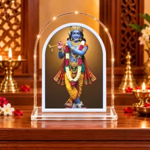 Lord Krishna L Shape Acrylic Showpiece 3 X 3.5 Inch For Home, Office And Car (F175747) Lord Krishna L Shape Acrylic Showpiece 3 X 3.5 Inch For Home, Office And Car (F175747)