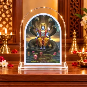 Lord Vishnu L Shape Acrylic Showpiece 3 X 3.5 Inch For Home, Office And Car (F175749) Lord Vishnu L Shape Acrylic Showpiece 3 X 3.5 Inch For Home, Office And Car (F175749)