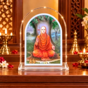 Adi Shankaracharya L Shape Acrylic Showpiece 3 X 3.5 Inch For Home, Office And Car (F175750)