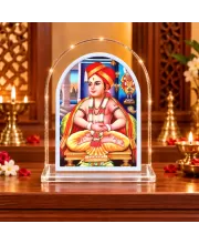 Sant Dnyaneshwar L Shape Acrylic Showpiece 3 X 3.5 Inch For Home, Office And Car (F175752)