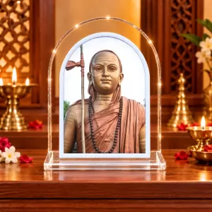 Adi Shankaracharya L Shape Acrylic Showpiece 3 X 3.5 Inch For Home, Office And Car (F175763)