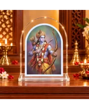 Lord Rama L Shape Acrylic Showpiece 3 X 3.5 Inch For Home, Office And Car (F175764)