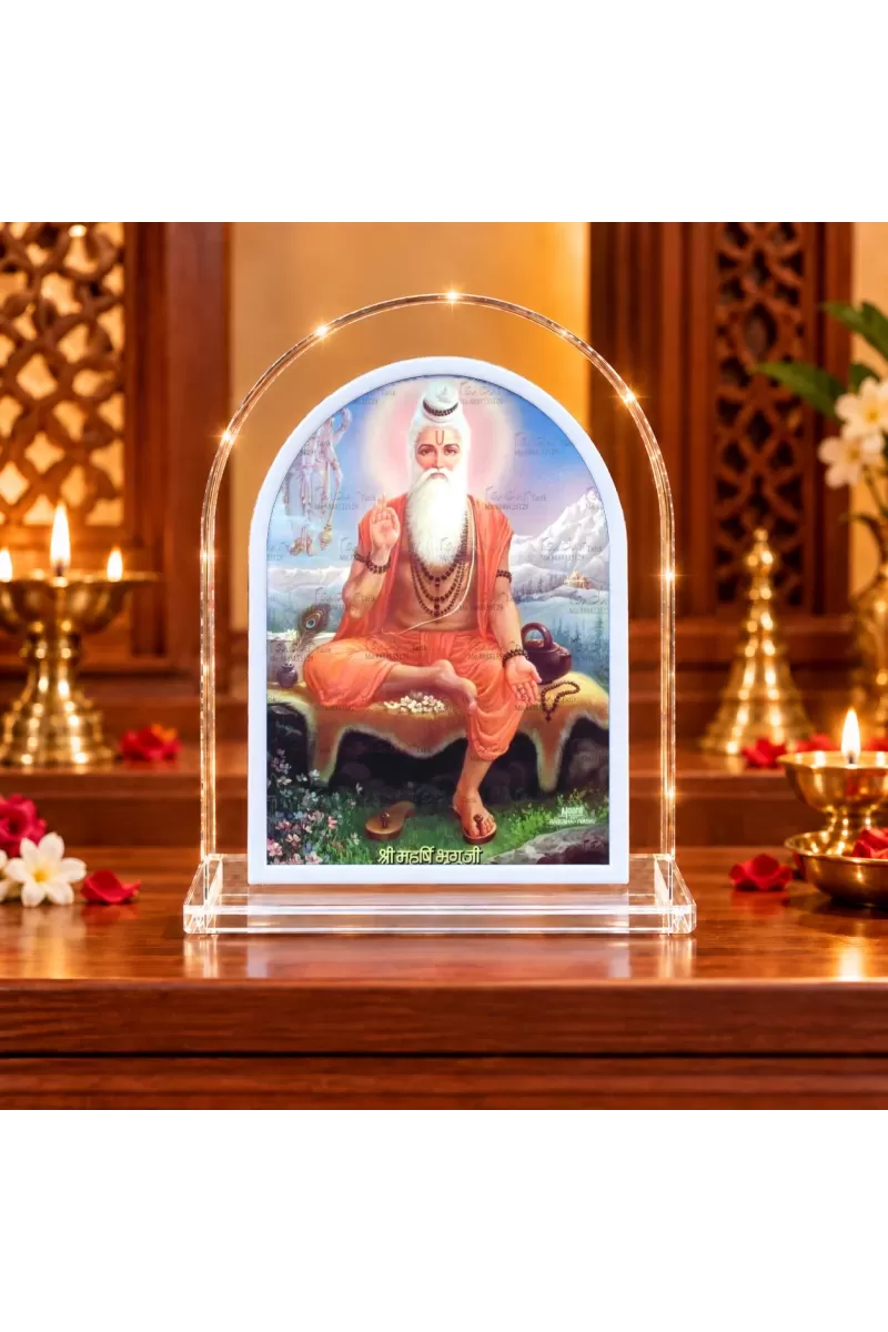 VYASA MAHARSHI L Shape Acrylic Showpiece 3 X 3.5 Inch For Home, Office And Car (F175776)