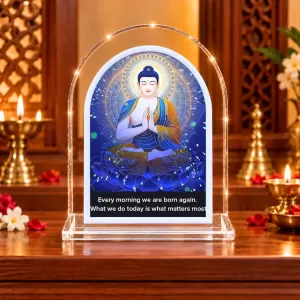 Buddha L Shape Acrylic Showpiece 3 X 3.5 Inch For Home, Office And Car (F175785) Buddha L Shape Acrylic Showpiece 3 X 3.5 Inch For Home, Office And Car (F175785)