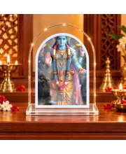 Lord Vishnu L Shape Acrylic Showpiece 3 X 3.5 Inch For Home, Office And Car (F175788)