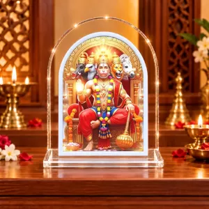 Panchmukhi Hanuman L Shape Acrylic Showpiece 3 X 3.5 Inch For Home, Office And Car (F175789) Panchmukhi Hanuman L Shape Acrylic Showpiece 3 X 3.5 Inch For Home, Office And Car (F175789)