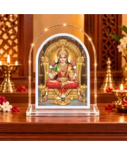Goddess Tripureswari L Shape Acrylic Showpiece 3 X 3.5 Inch For Home, Office And Car (F175791)