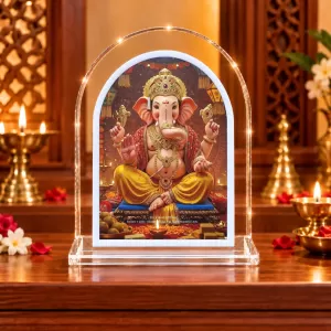 Lord Ganesha L Shape Acrylic Showpiece 3 X 3.5 Inch For Home, Office And Car (F175796) Lord Ganesha L Shape Acrylic Showpiece 3 X 3.5 Inch For Home, Office And Car (F175796)