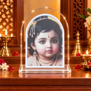 Lord Krishna L Shape Acrylic Showpiece 3 X 3.5 Inch For Home, Office And Car (F175803) Lord Krishna L Shape Acrylic Showpiece 3 X 3.5 Inch For Home, Office And Car (F175803)