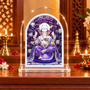 Lord Ganesha L Shape Acrylic Showpiece 3 X 3.5 Inch For Home, Office And Car (F175805) Lord Ganesha L Shape Acrylic Showpiece 3 X 3.5 Inch For Home, Office And Car (F175805)