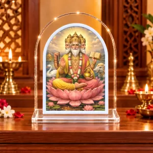 Lord Brahma L Shape Acrylic Showpiece 3 X 3.5 Inch For Home, Office And Car (F175811) Lord Brahma L Shape Acrylic Showpiece 3 X 3.5 Inch For Home, Office And Car (F175811)
