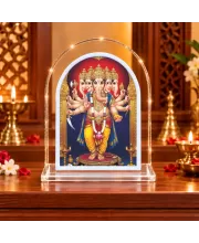 Panchamuk L Shape Acrylic Showpiece 3 X 3.5 Inch For Home, Office And Car (F175812)