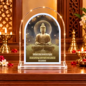 Buddha L Shape Acrylic Showpiece 3 X 3.5 Inch For Home, Office And Car (F175813) Buddha L Shape Acrylic Showpiece 3 X 3.5 Inch For Home, Office And Car (F175813)