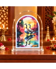 Geese L Shape Acrylic Showpiece 3 X 3.5 Inch For Home, Office And Car (F175818)