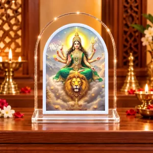 Durga Maa L Shape Acrylic Showpiece 3 X 3.5 Inch For Home, Office And Car (F175820) Durga Maa L Shape Acrylic Showpiece 3 X 3.5 Inch For Home, Office And Car (F175820)