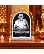 Trailanga Swami L Shape Acrylic Showpiece 3 X 3.5 Inch For Home, Office And Car (F175823)