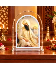Guru Nanak Ji L Shape Acrylic Showpiece 3 X 3.5 Inch For Home, Office And Car (F175829)