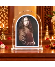 Paramahansa Yogananda L Shape Acrylic Showpiece 3 X 3.5 Inch For Home, Office And Car (F175830)