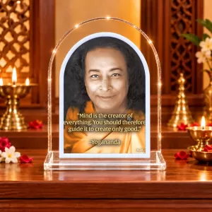 Paramahansa Yogananda L Shape Acrylic Showpiece 3 X 3.5 Inch For Home, Office And Car (F175833) Paramahansa Yogananda L Shape Acrylic Showpiece 3 X 3.5 Inch For Home, Office And Car (F175833)