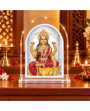 Goddess Lakshmi L Shape Acrylic Showpiece 3 X 3.5 Inch For Home, Office And Car (F175835)