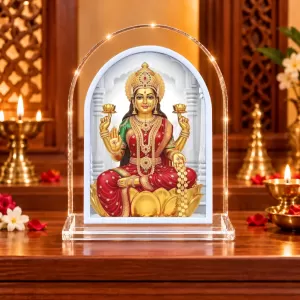 Goddess Lakshmi L Shape Acrylic Showpiece 3 X 3.5 Inch For Home, Office And Car (F175835) Goddess Lakshmi L Shape Acrylic Showpiece 3 X 3.5 Inch For Home, Office And Car (F175835)