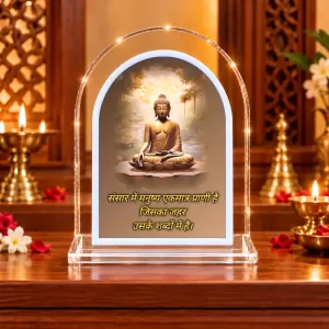 Buddha L Shape Acrylic Showpiece 3 X 3.5 Inch For Home, Office And Car (F175838) Buddha L Shape Acrylic Showpiece 3 X 3.5 Inch For Home, Office And Car (F175838)