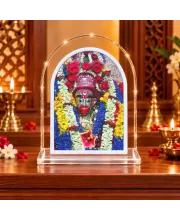 Maa Tara L Shape Acrylic Showpiece 3 X 3.5 Inch For Home, Office And Car (F175842)