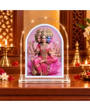 Gayatri Mata L Shape Acrylic Showpiece 3 X 3.5 Inch For Home, Office And Car (F175844)