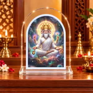 Lord Brahma L Shape Acrylic Showpiece 3 X 3.5 Inch For Home, Office And Car (F175845) Lord Brahma L Shape Acrylic Showpiece 3 X 3.5 Inch For Home, Office And Car (F175845)