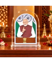 Narendra Modi L Shape Acrylic Showpiece 3 X 3.5 Inch For Home, Office And Car (F175858)