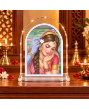 Shree Radha L Shape Acrylic Showpiece 3 X 3.5 Inch For Home, Office And Car (F175859)