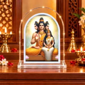 Lord Dattatreya L Shape Acrylic Showpiece 3 X 3.5 Inch For Home, Office And Car (F175860) Lord Dattatreya L Shape Acrylic Showpiece 3 X 3.5 Inch For Home, Office And Car (F175860)