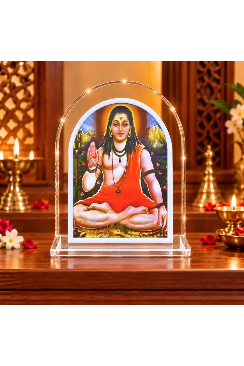 Gorakhnath L Shape Acrylic Showpiece 3 X 3.5 Inch For Home, Office And Car (F175861)