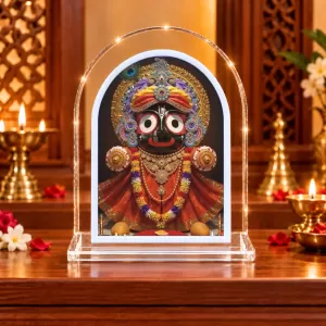 Lord Jagannath L Shape Acrylic Showpiece 3 X 3.5 Inch For Home, Office And Car (F175864) Lord Jagannath L Shape Acrylic Showpiece 3 X 3.5 Inch For Home, Office And Car (F175864)