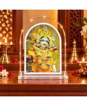 Radha Rani L Shape Acrylic Showpiece 3 X 3.5 Inch For Home, Office And Car (F175865)