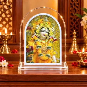 Radha Rani L Shape Acrylic Showpiece 3 X 3.5 Inch For Home, Office And Car (F175865)