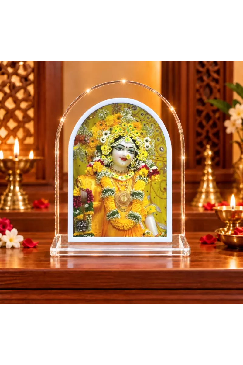 Radha Rani L Shape Acrylic Showpiece 3 X 3.5 Inch For Home, Office And Car (F175865)