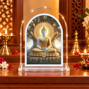 Buddha L Shape Acrylic Showpiece 3 X 3.5 Inch For Home, Office And Car (F175869) Buddha L Shape Acrylic Showpiece 3 X 3.5 Inch For Home, Office And Car (F175869)