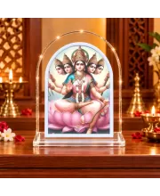Mata Gayatree L Shape Acrylic Showpiece 3 X 3.5 Inch For Home, Office And Car (F175871)