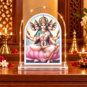 Mata Gayatree L Shape Acrylic Showpiece 3 X 3.5 Inch For Home, Office And Car (F175871) Mata Gayatree L Shape Acrylic Showpiece 3 X 3.5 Inch For Home, Office And Car (F175871)
