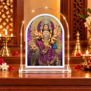 Durga Maa L Shape Acrylic Showpiece 3 X 3.5 Inch For Home, Office And Car (F175874) Durga Maa L Shape Acrylic Showpiece 3 X 3.5 Inch For Home, Office And Car (F175874)
