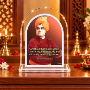 Swami Vivekananda L Shape Acrylic Showpiece 3 X 3.5 Inch For Home, Office And Car (F175880) Swami Vivekananda L Shape Acrylic Showpiece 3 X 3.5 Inch For Home, Office And Car (F175880)